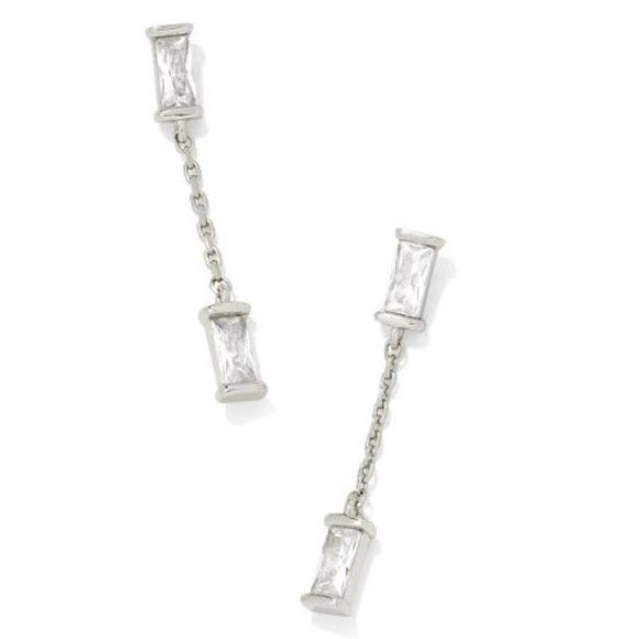 Kendra Scott Jewelry - Kendra Scott Juliette Silver Crystal Drop Earrings NWT